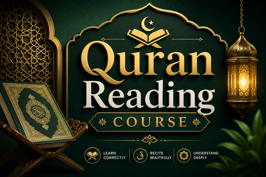 Student learning Quran online with a qualified teacher via video call.